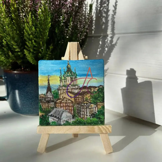 8Inch Wooden Mini Tripod Easel Stand for Art Craft & Decor