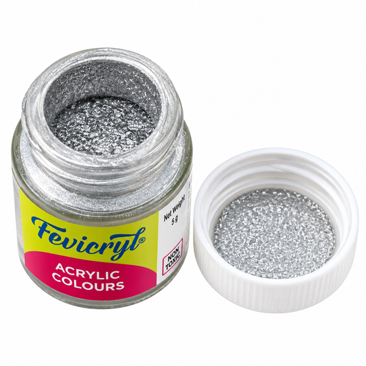 Fevicryl Acrylic Silver Dust- 5gms