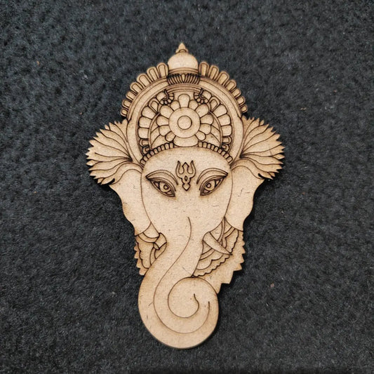 3mm MDF Ganesha Cutouts Design-07