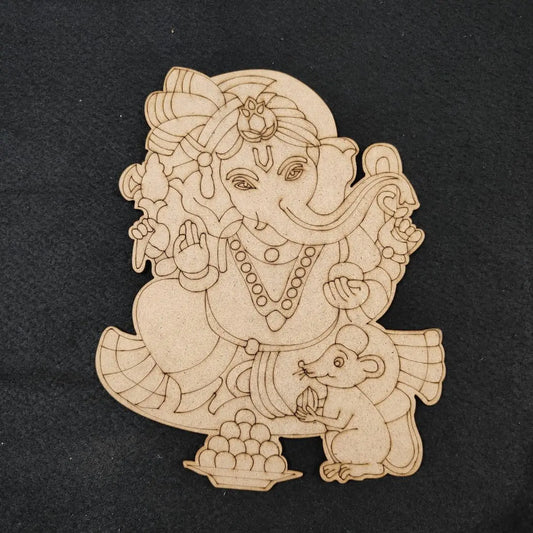 3mm MDF Ganesha Cutouts Design-09