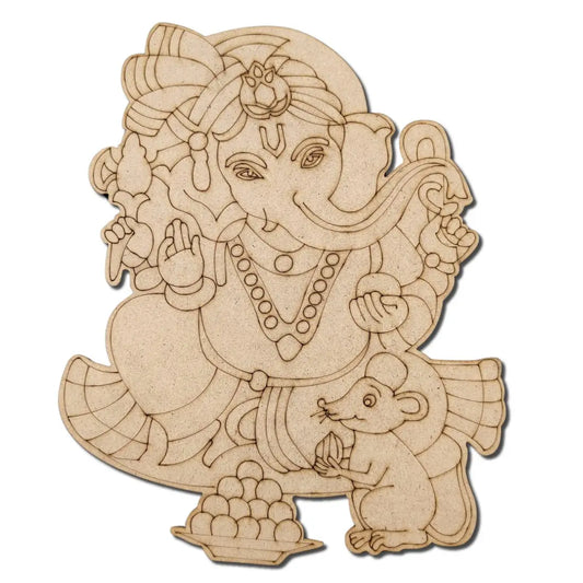 3mm MDF Ganesha Cutouts Design-09