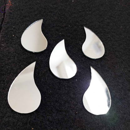 XL Glass Mirror- Paisley- 45mm