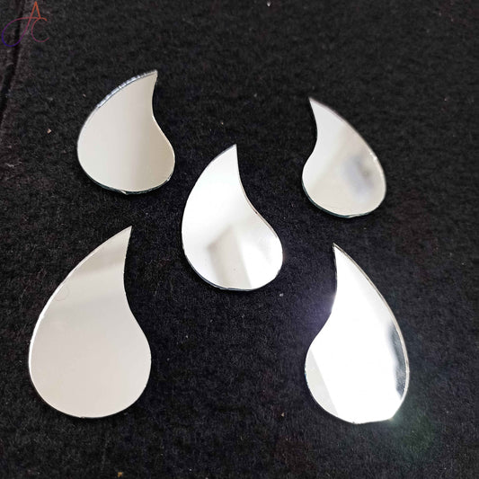 XL Glass Mirror- Paisley- 45mm