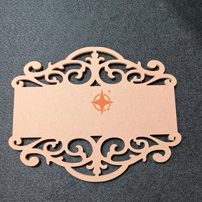 Rectangle Designer Name Plate Design-1