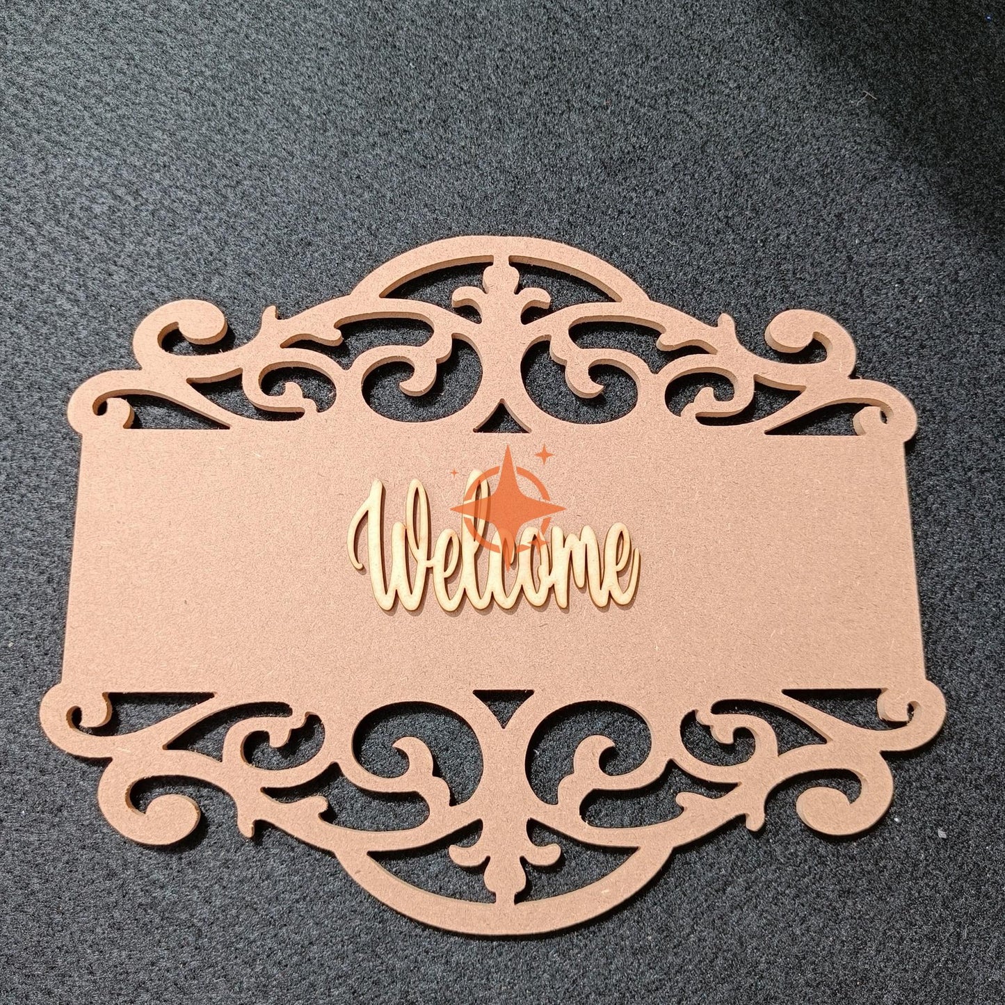 Rectangle Designer Name Plate Design-1