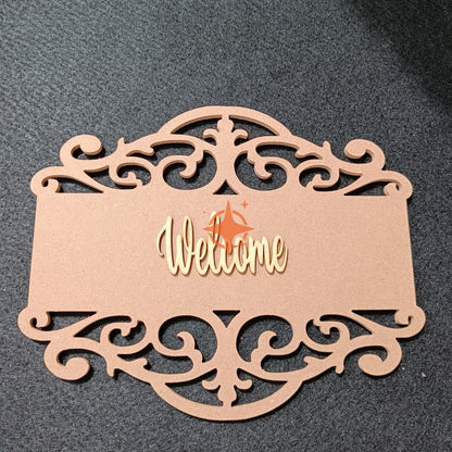 Rectangle Designer Name Plate Design-1