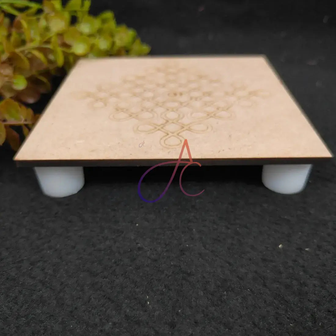 MDF Premarked Kolam Design Chowki