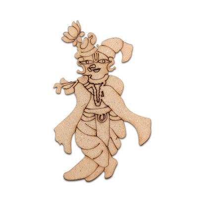 Pre Marked MDF Cutout Krishna Design-05