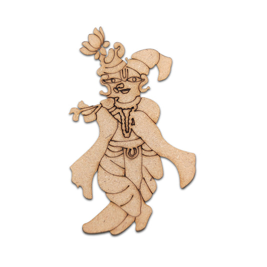Pre Marked MDF Cutout Krishna Design-05