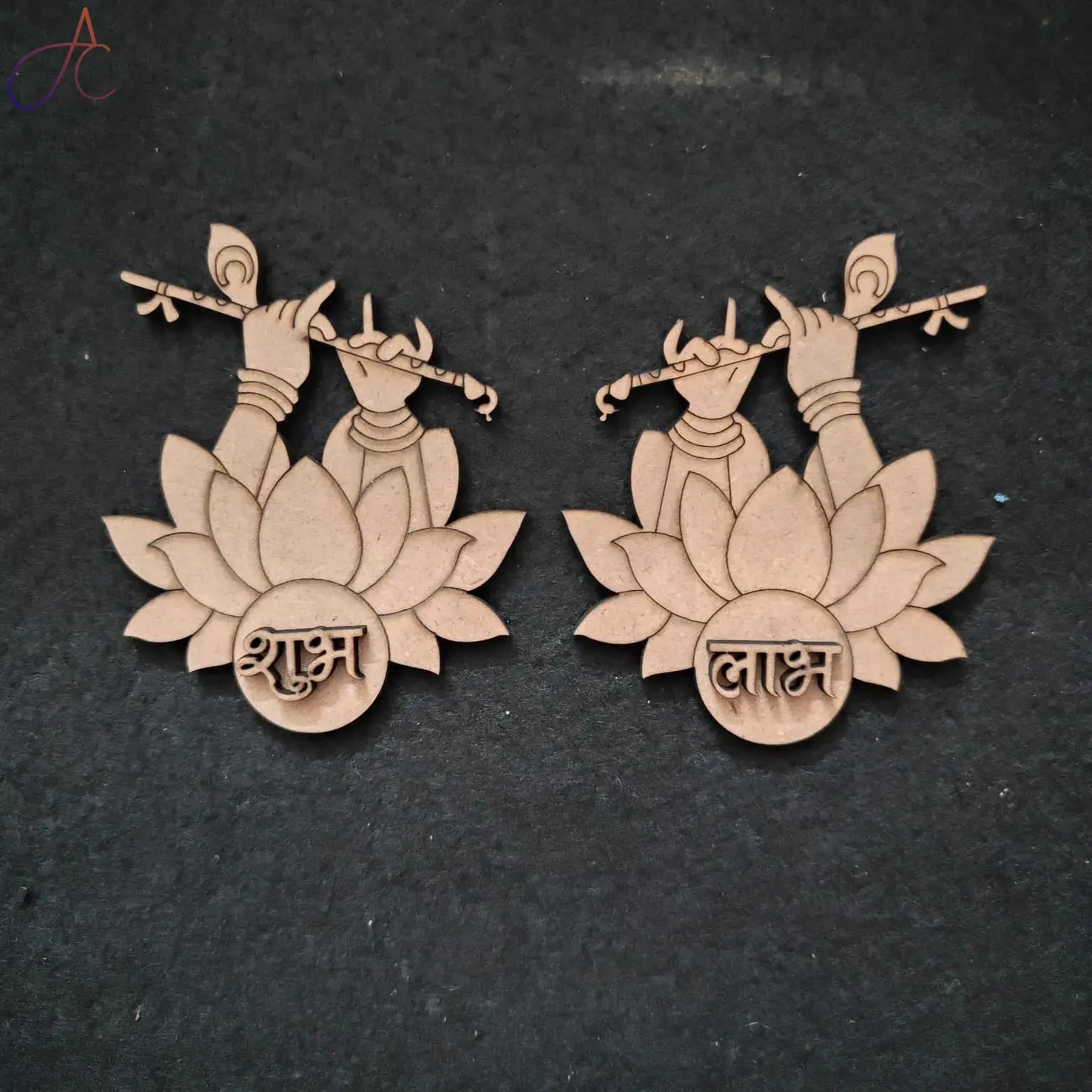 MDF Krishna Hand Flute Shubh Labh