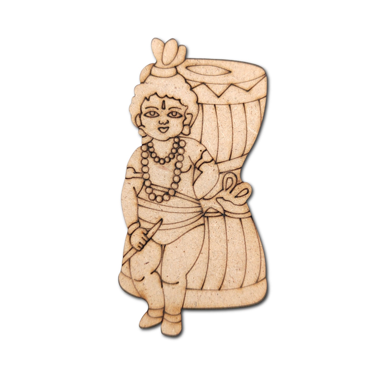 Pre Marked MDF Cutout Krishna Design-03