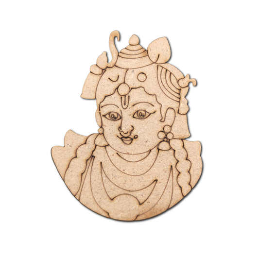 Pre Marked MDF Cutout Krishna Design-04