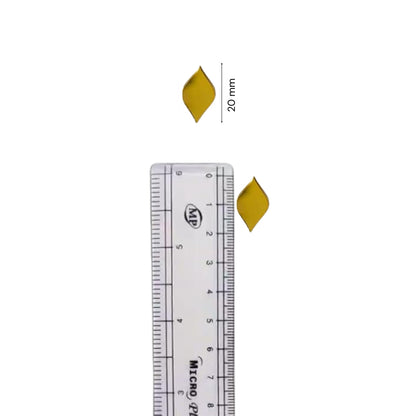 Golden Glass Mirror- Leaf