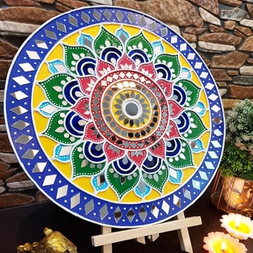 Glass Mirror- Half Circle- 18mm Diameter