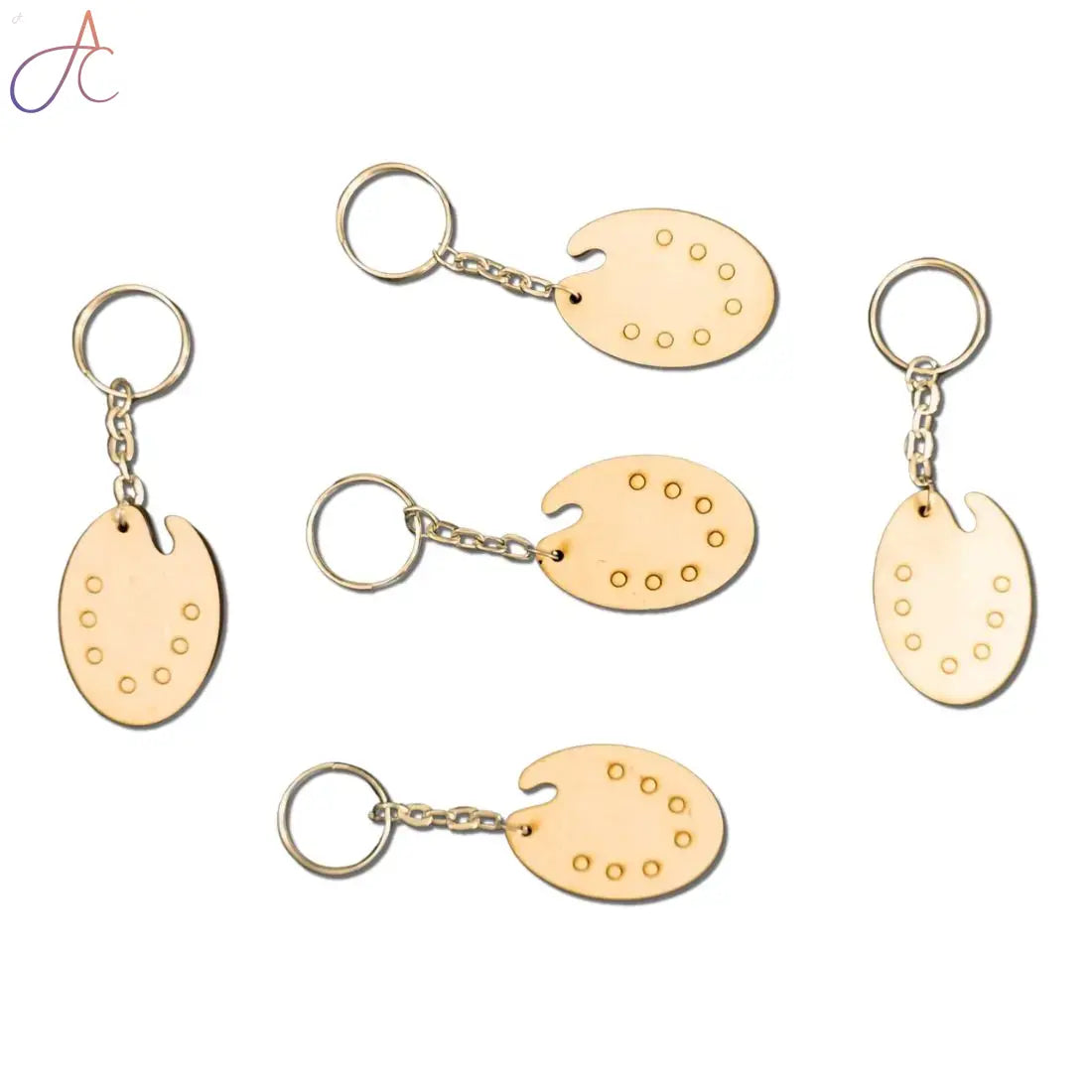 MDF Keychain Base Color Palettes Set of 5