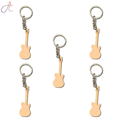 MDF Keychain Bases Guiter Set of 5