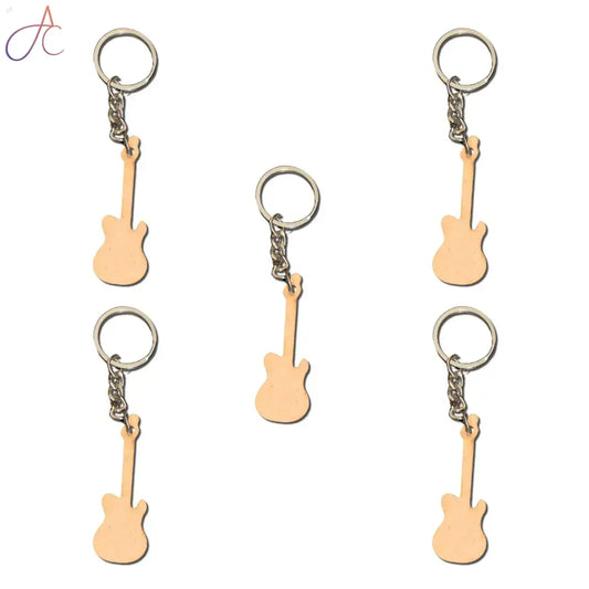 MDF Keychain Bases Guiter Set of 5