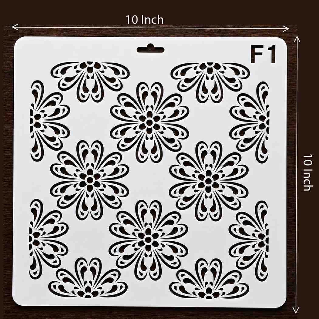Craft Stencil 10x10 inch-F16