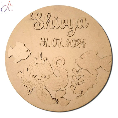 Kids Nameplate- Mermaid Theme