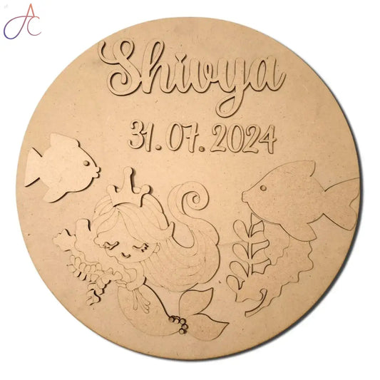 Kids Nameplate- Mermaid Theme
