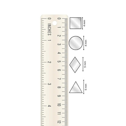 3,350-Pieces Glass Mirror Set with Free Glue for Lippan & DIY Crafts-(Mirror Kit-03)