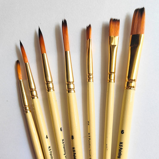 Mix Painting Brushes Set of 7