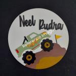Kids Nameplate- Monster-Truck Car Theme