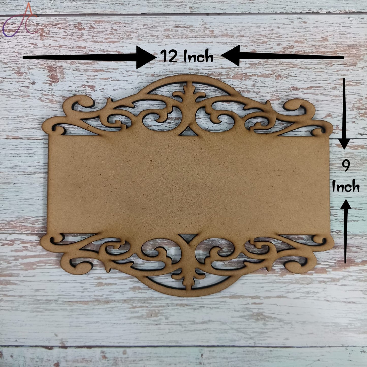 Rectangle Designer Name Plate Design-1