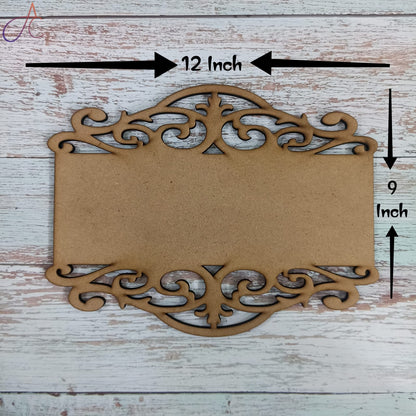 Rectangle Designer Name Plate Design-1