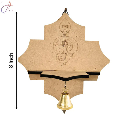 Premarked Wall Mount Base Om and Vel design with bells