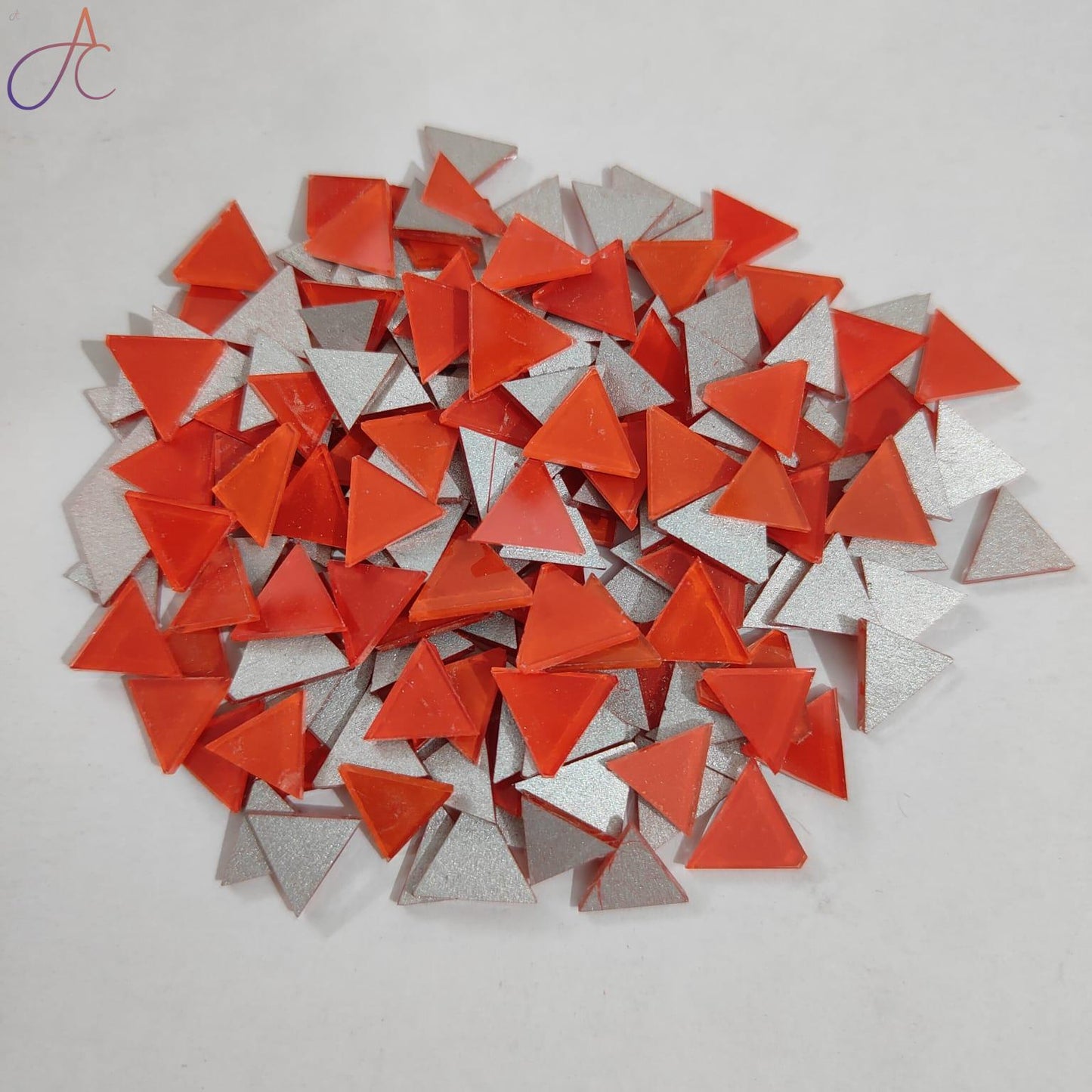 Color Glass Mirror-Triangle- 13MM