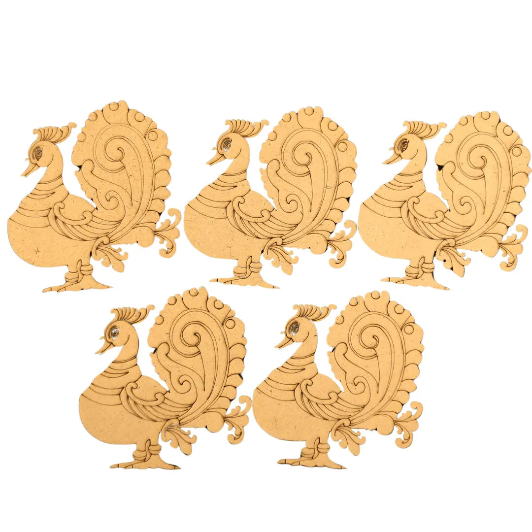 MDF Peacock Fridge Magnet