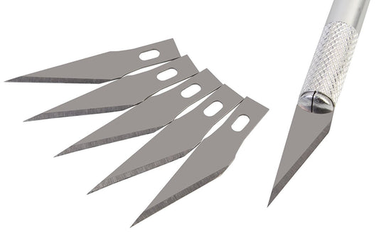 Precision Knife Art Hobby Knife Set for Crafts and Scrapbooking (Silver)