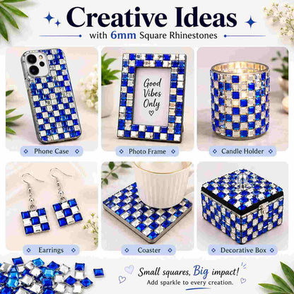 Rhinestones Square Shape