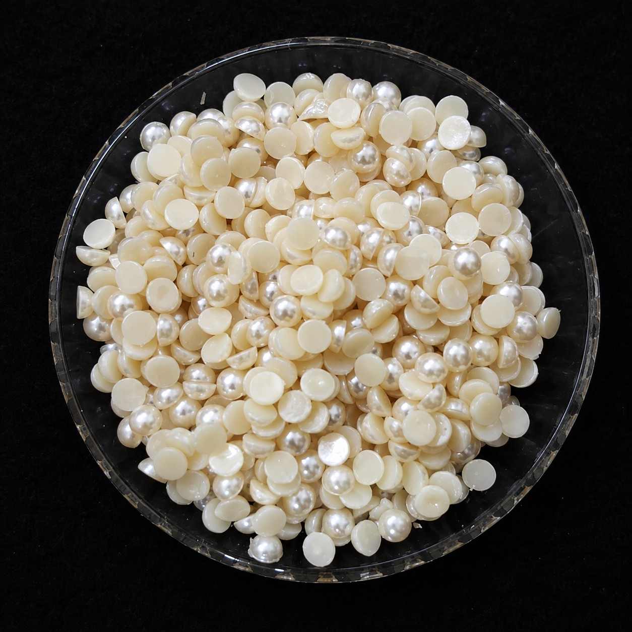 Half Round Pearl Beads