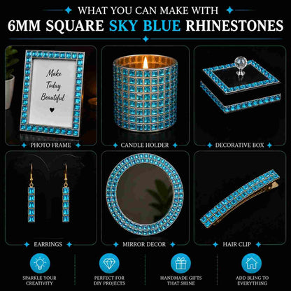 Rhinestones Square Shape