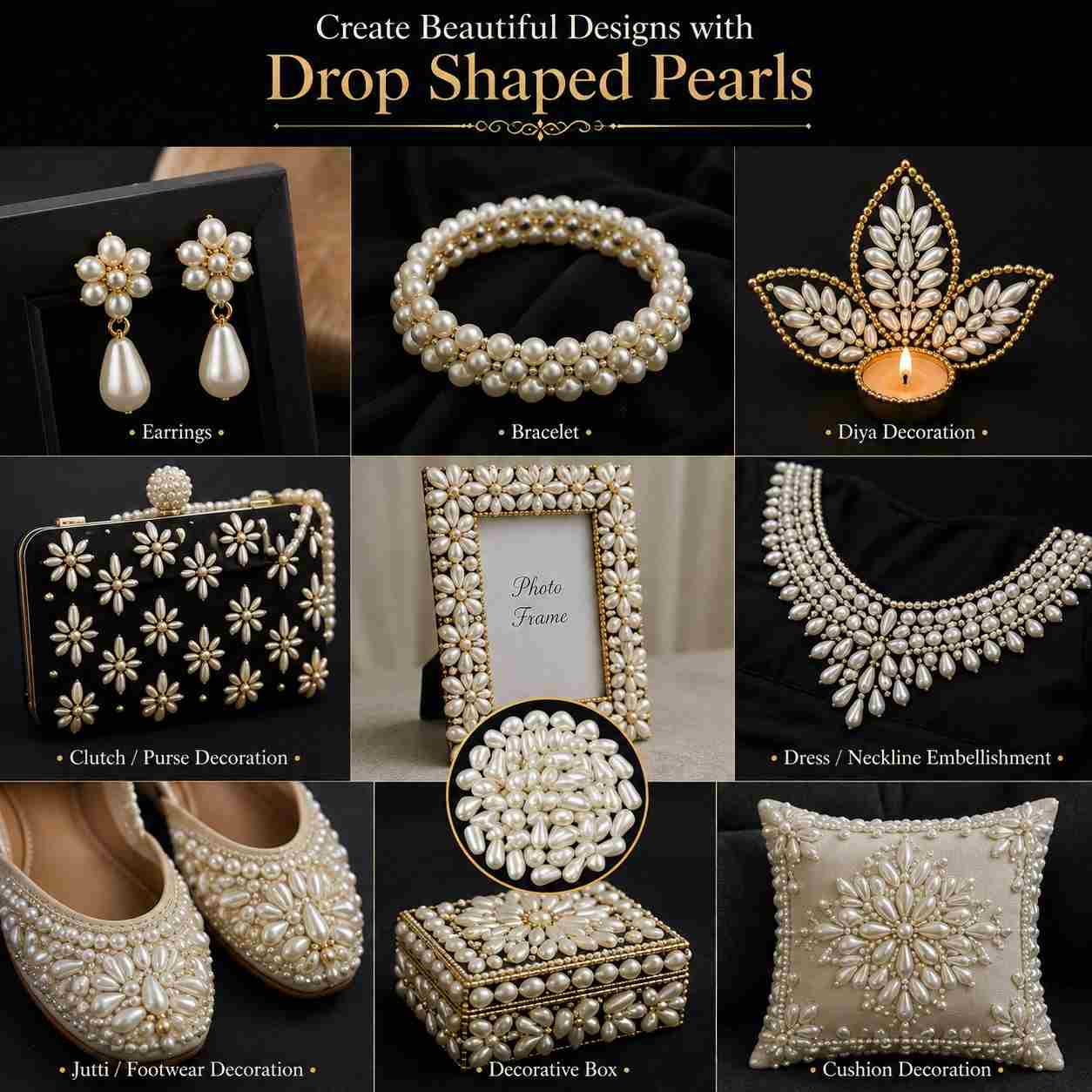 Tear Drop Pearl Beads