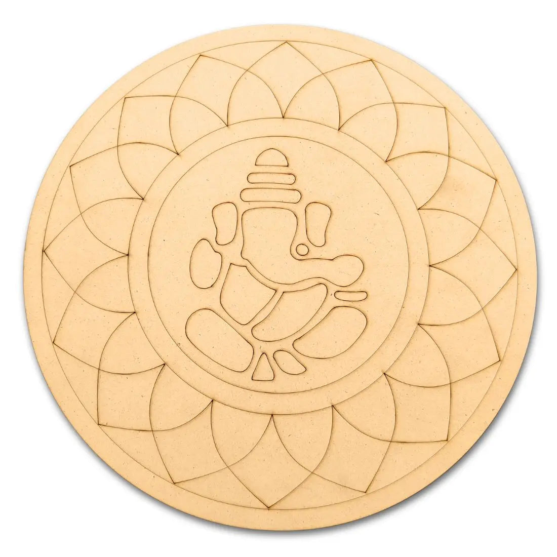 Pre-Marked Ganpatiji with Rangoli