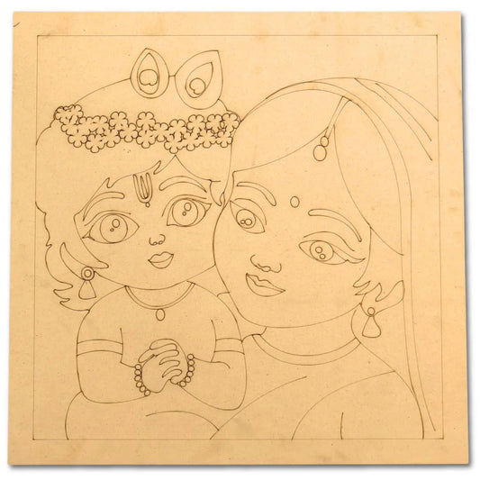 Pre Marked Krishna Design- 2