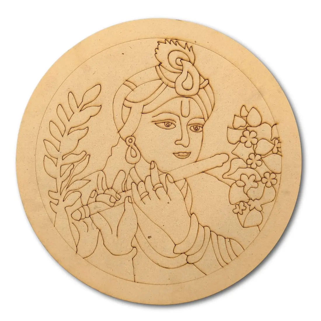 Pre-Marked Krishna with Flute