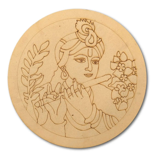 Pre-Marked Krishna with Flute
