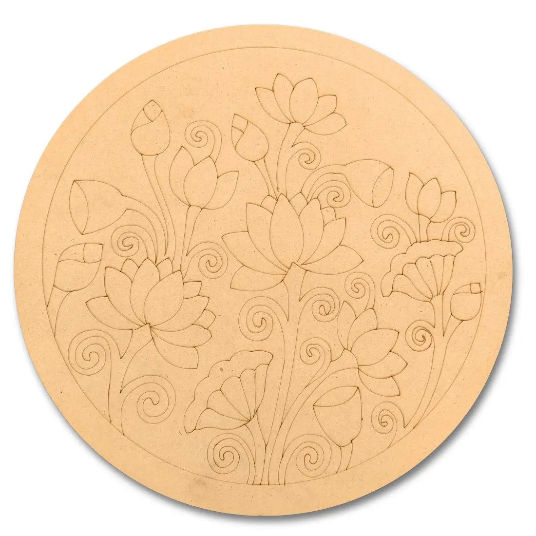 Pre-Marked Lotus Flower Design-02