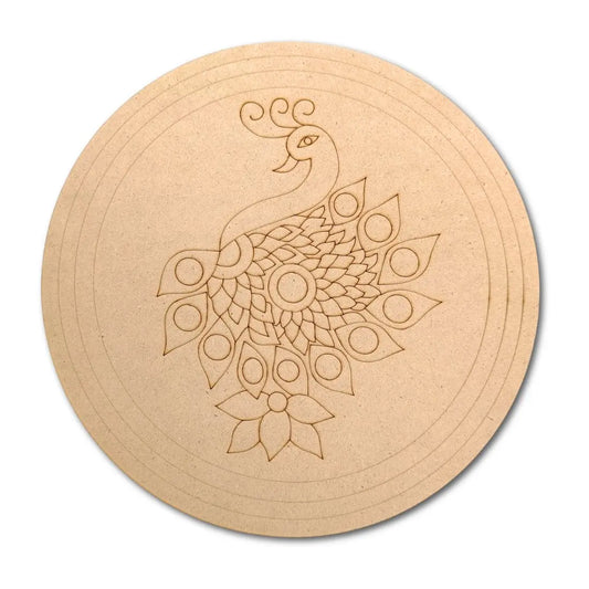 Pre Marked Peacock Base Design- 2