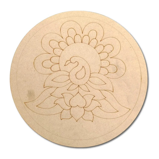 Pre Marked Peacock Base Design- 3