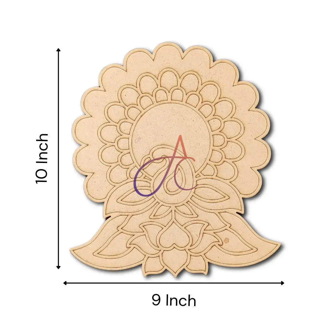 MDF Premarked Peacock Cutout