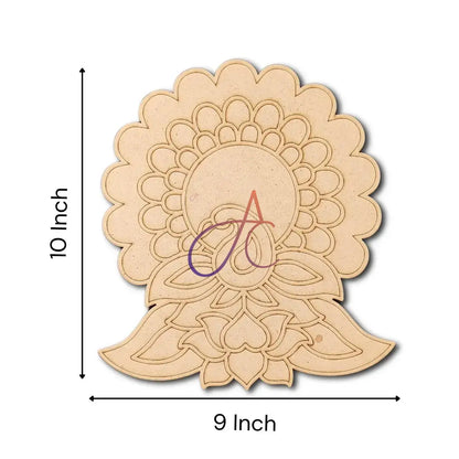 MDF Premarked Peacock Cutout