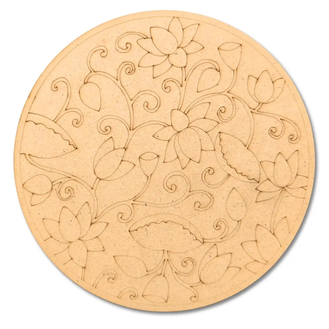 Pre-Marked Pichwai Lotus Rangoli Design-01