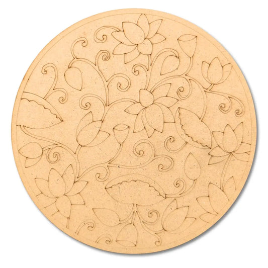 Pre-Marked Pichwai Lotus Rangoli Design-01