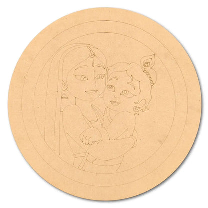 Pre-Marked Yashodamaiya Kanha Round Base