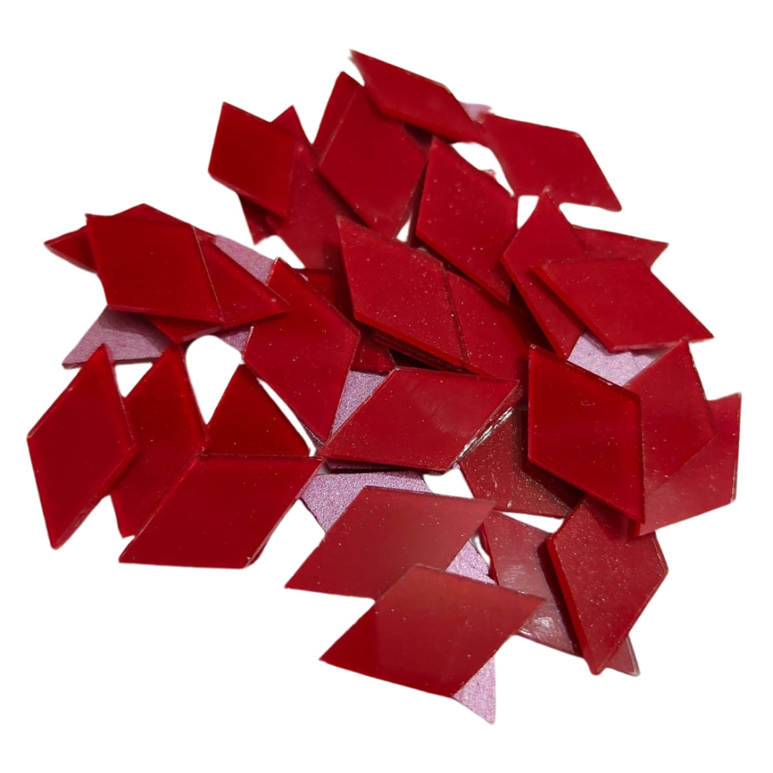 Color Glass Mirror- Diamond- 25MM